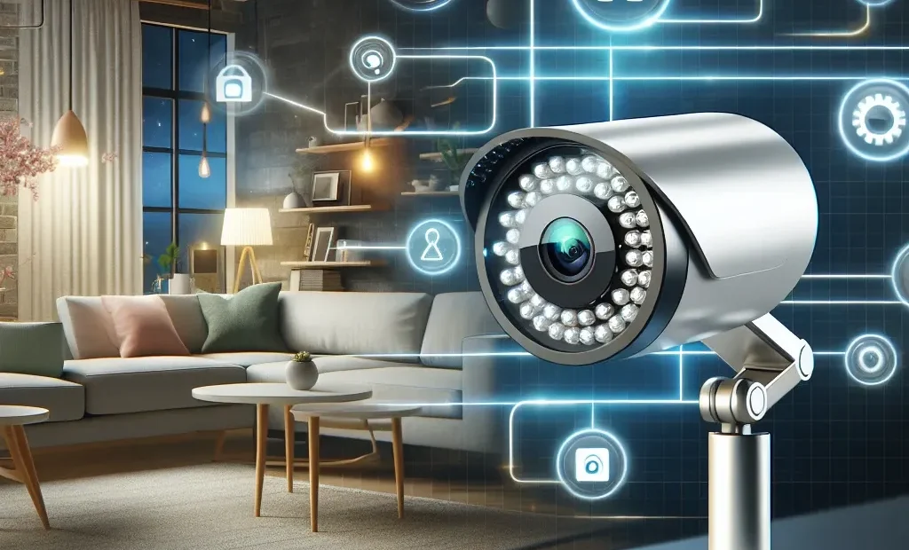 "Philips Hue smart lighting integration with home security cameras, showcasing new features for enhanced safety and convenience."