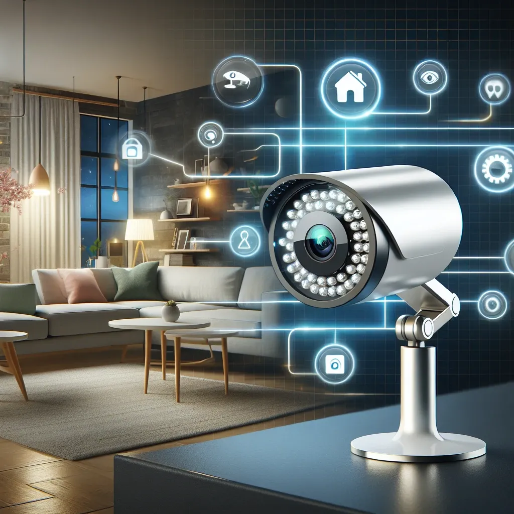 "Philips Hue smart lighting integration with home security cameras, showcasing new features for enhanced safety and convenience."