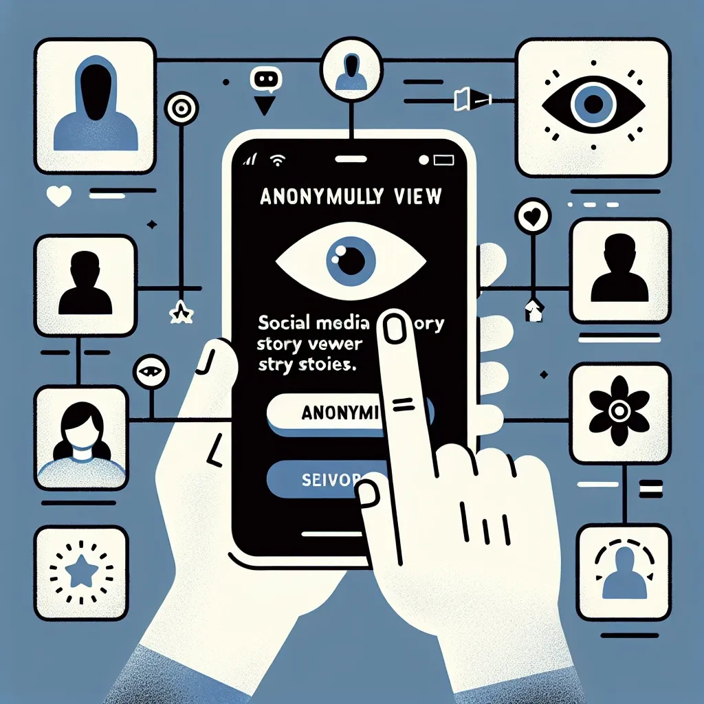 "Ilustrasi cara menggunakan Instagram Story Viewer untuk melihat story secara anonim, menampilkan langkah-langkah mudah di ponsel."