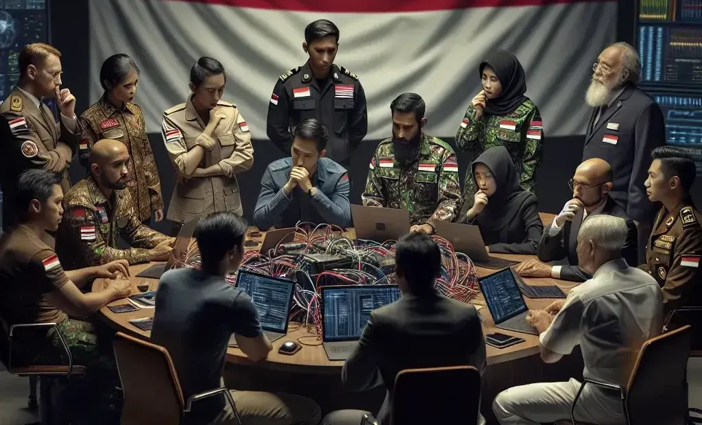 "Indonesian Cyber Force Logo: Visual representation of the Indonesian Cyber Force, highlighting its role as a key component of the Indonesian National Armed Forces (TNI) in cybersecurity."