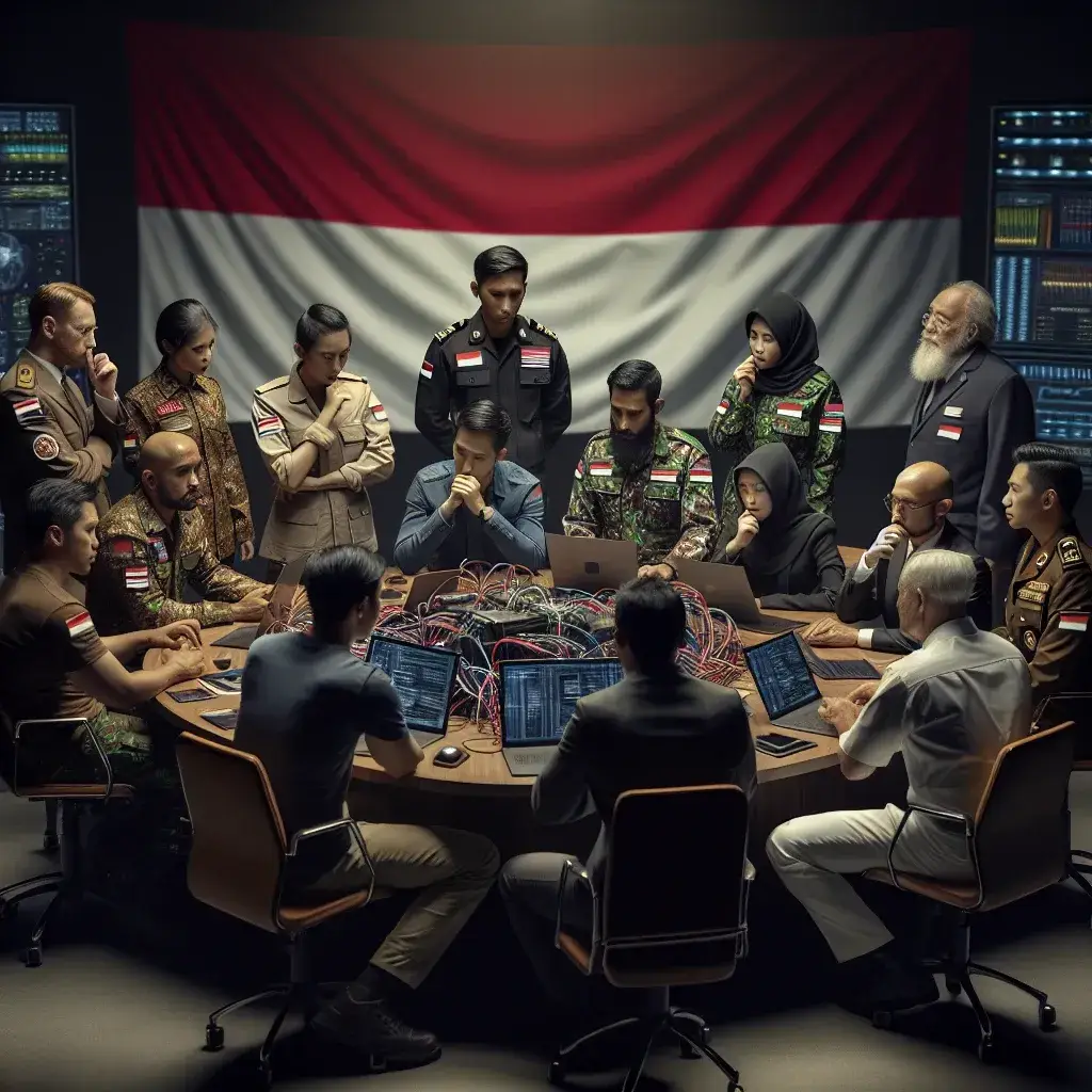 "Indonesian Cyber Force Logo: Visual representation of the Indonesian Cyber Force, highlighting its role as a key component of the Indonesian National Armed Forces (TNI) in cybersecurity."