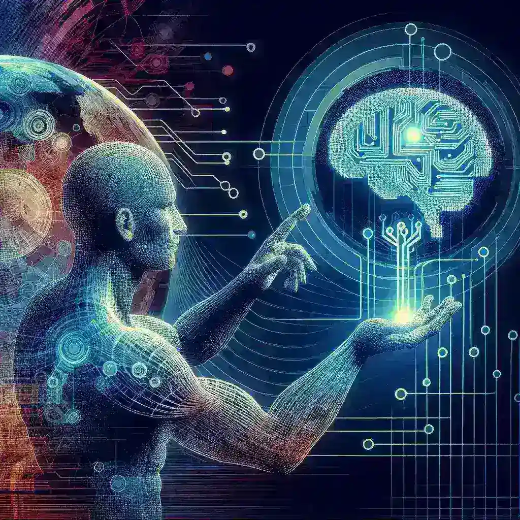 "Ilustrasi Kedaulatan Data: Konsep penting dalam teknologi AI yang menekankan perlindungan dan pengelolaan data pribadi di era digital."